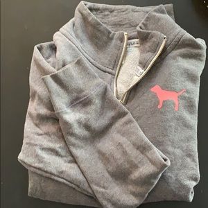 Victoria’s Secret PINK Grey Quarter Zip